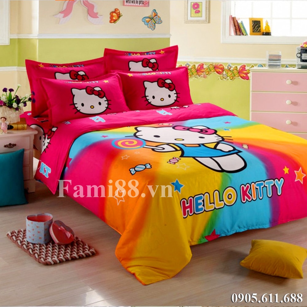 Bộ Mền drap Hello Kitty